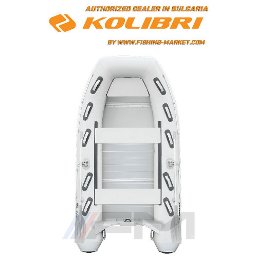 KOLIBRI - Надуваема моторна лодка с надуваем кил KM-330 DXL Explorer ALM - светло сива